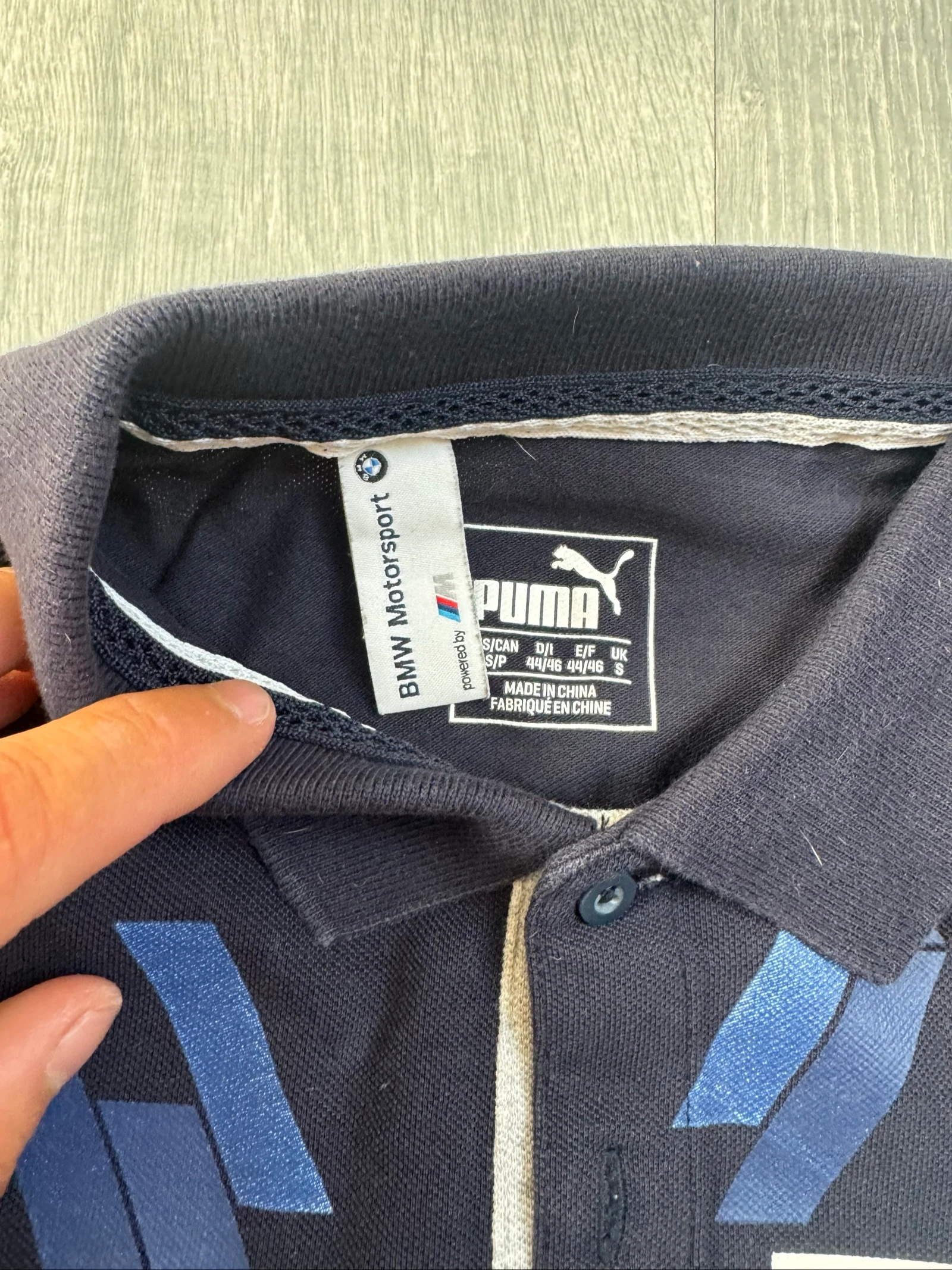 Puma BMW Motorsport herenpoloshirt S marineblauw met raceautomotiefprint – photo 5